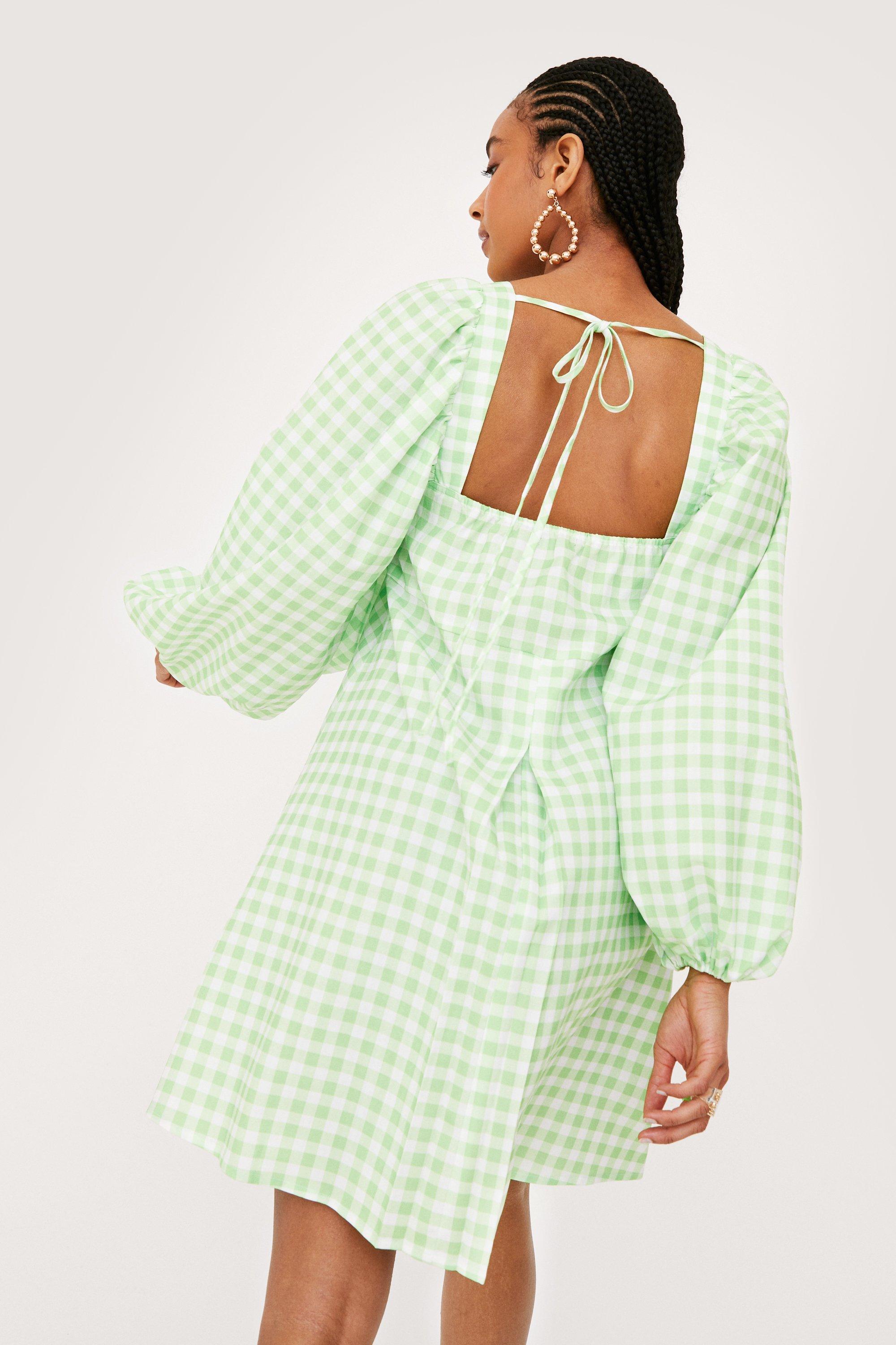 Nasty gal gingham clearance dress